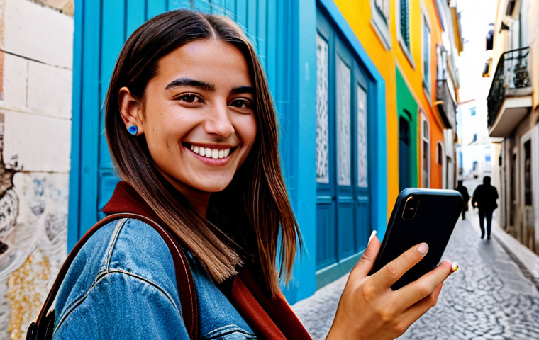 Instagram Reels Creator**

"A young, professional-looking content creator, fully clothed in stylish and modest clothing appropriate for Lisbon, Portugal, filming a creative Instagram Reel in front of colorful street art. She's holding a smartphone, smiling, and engaging with her audience. The scene is bright and energetic, capturing the essence of Portuguese street culture. Perfect anatomy, well-formed hands, proper finger count, natural pose, safe for work, appropriate content, professional, family-friendly."

**