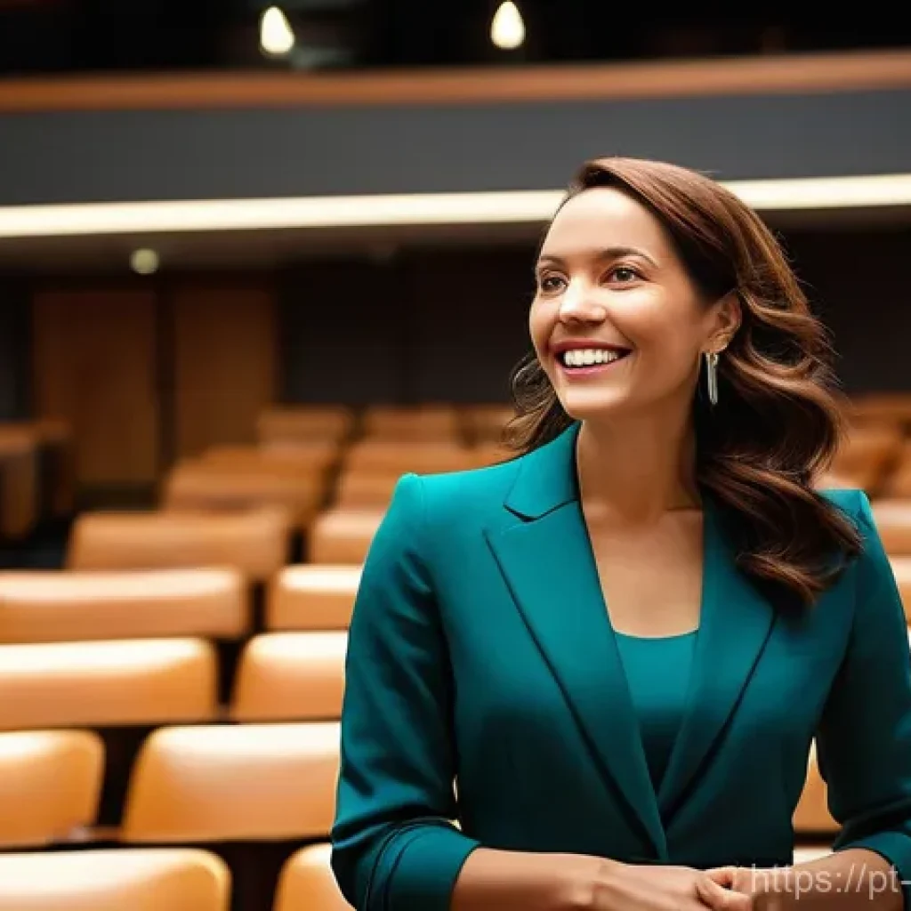 비즈니스 및 개인 평판 차별화 전략 - **Prompt:** A dynamic, high-angle, photorealistic portrait of a female entrepreneur, mid-30s, confid...